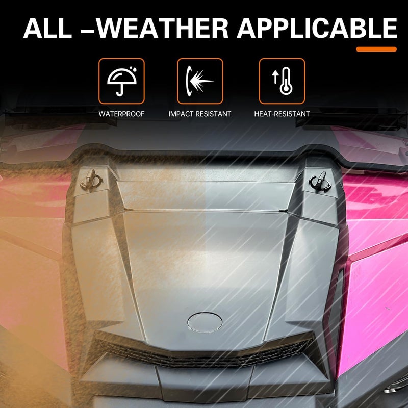 CPOWACE غطاء توربو ل RZR XP 1000 14-18، فتحة سحب هواء سوداء متوافقة مع ملحقات Polaris RZR XP Trail S 900 1000 S 2014-2018 استبدال #2881467 - Image 4